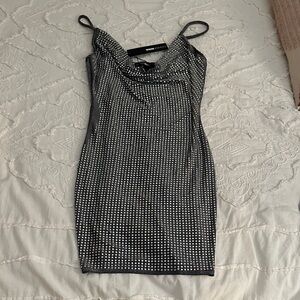 Fashion Nova Black and White Mini Dress